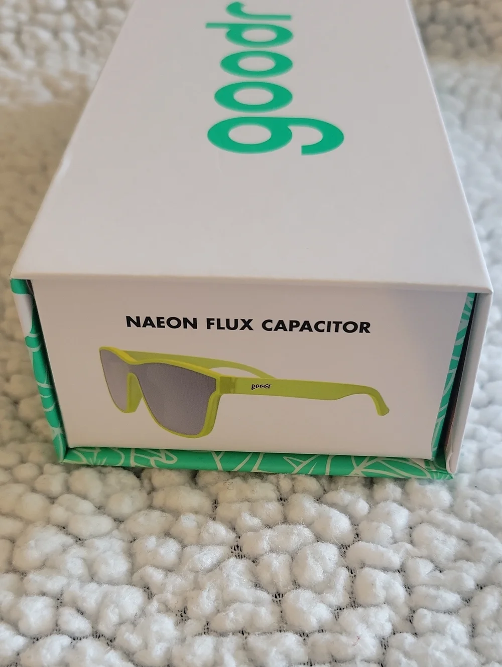 Goodr - VRG - Neon Yellow-Green Sunglasses - Flux Capacitor Style